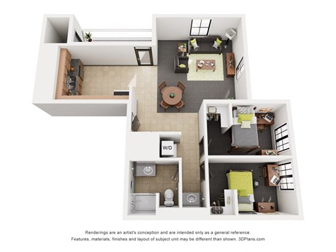 2Bed 1Bath at Parkhaus Apartments, Lincoln, NE